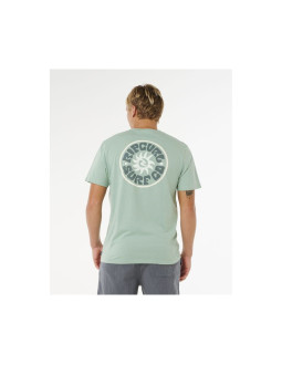 Koszulka męska rip curl pacific rinse circle tee zielona 2