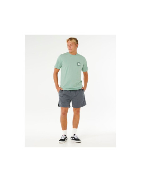 Koszulka męska rip curl pacific rinse circle tee zielona
