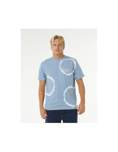 Koszulka męska rip curl pacific rinse fin tee niebieska