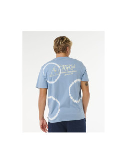 Koszulka męska rip curl pacific rinse fin tee niebieska 2
