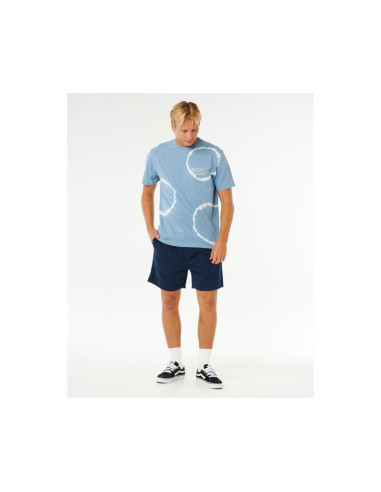 Koszulka męska rip curl pacific rinse fin tee niebieska