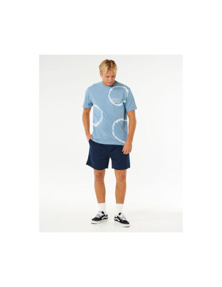 Koszulka męska rip curl pacific rinse fin tee niebieska