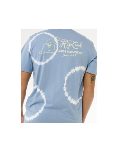 Koszulka męska rip curl pacific rinse fin tee niebieska