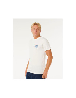 Koszulka męska rip curl pacific rinse sunrise tee biała