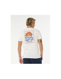 Koszulka męska rip curl pacific rinse sunrise tee biała 2