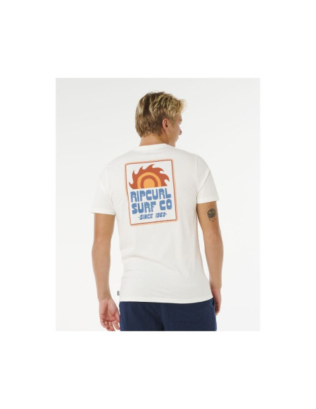 Koszulka męska rip curl pacific rinse sunrise tee biała