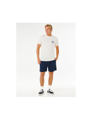 Koszulka męska rip curl pacific rinse sunrise tee biała
