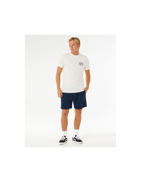 Koszulka męska rip curl pacific rinse sunrise tee biała