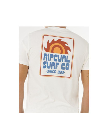 Koszulka męska rip curl pacific rinse sunrise tee biała