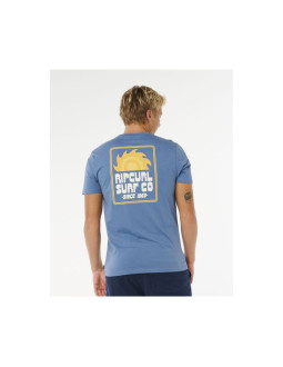 Koszulka męska rip curl pacific rinse sunrise tee niebieska 2