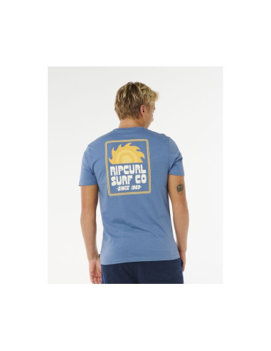 Koszulka męska rip curl pacific rinse sunrise tee niebieska