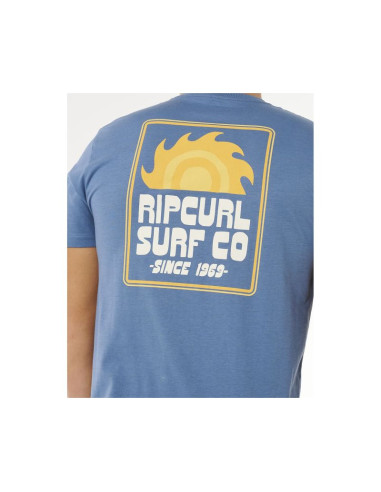 Koszulka męska rip curl pacific rinse sunrise tee niebieska