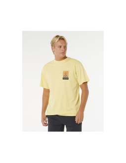 Koszulka męska rip curl search dawn tee żółta