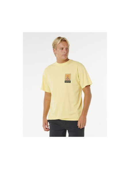 Koszulka męska rip curl search dawn tee żółta