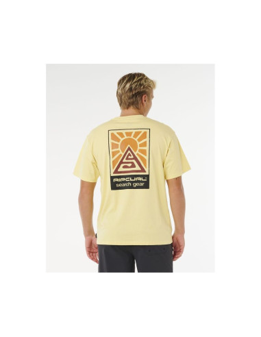 Koszulka męska rip curl search dawn tee żółta