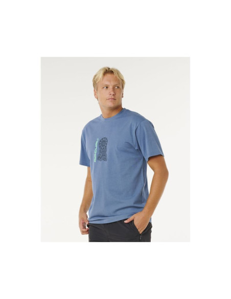 Koszulka męska rip curl search sundial tee niebieska