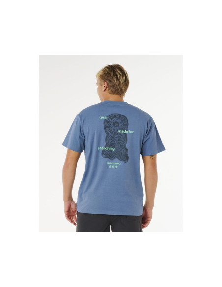 Koszulka męska rip curl search sundial tee niebieska