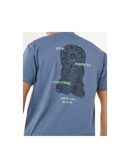 Koszulka męska rip curl search sundial tee niebieska