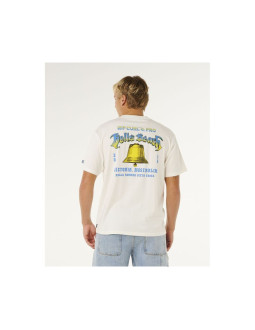 Koszulka męska rip curl bells pro 26 bell logo tee biała 2