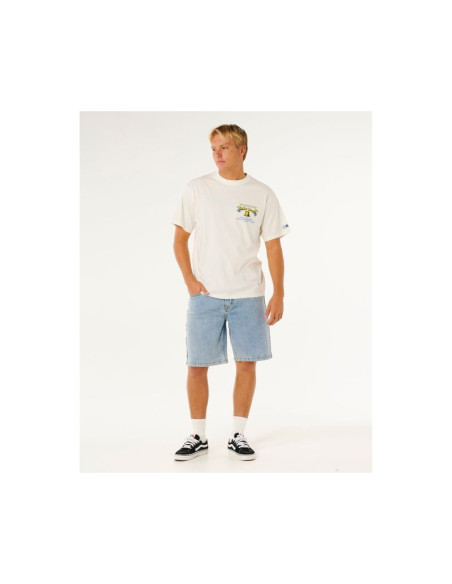 Koszulka męska rip curl bells pro 26 bell logo tee biała