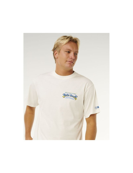 Koszulka męska rip curl bells pro 26 event tee biała