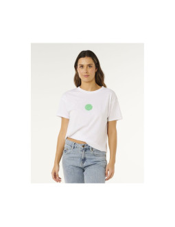 Koszulka damska rip curl icons of surf relaxed tee biała