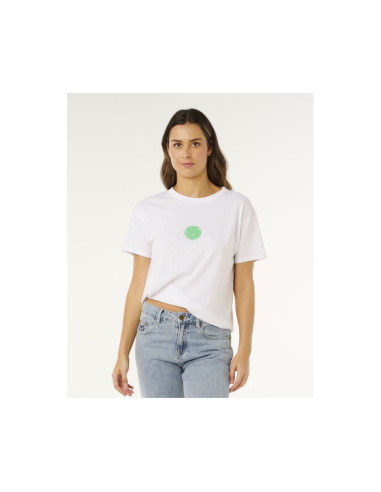 Koszulka damska rip curl icons of surf relaxed tee biała