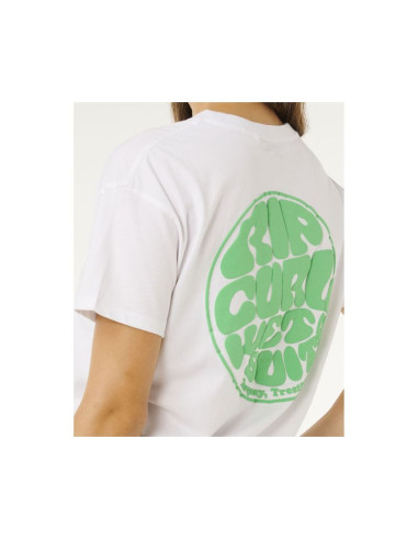 Koszulka damska rip curl icons of surf relaxed tee biała