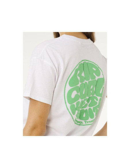 Koszulka damska rip curl icons of surf relaxed tee biała