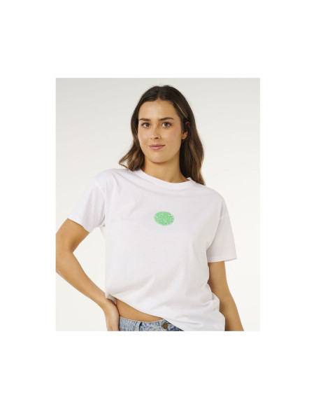 Koszulka damska rip curl icons of surf relaxed tee biała