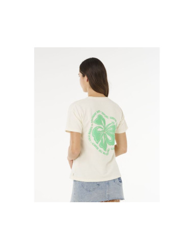 Koszulka damska rip curl surf puff party pack relaxed beżowa