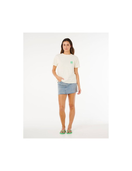 Koszulka damska rip curl surf puff party pack relaxed beżowa