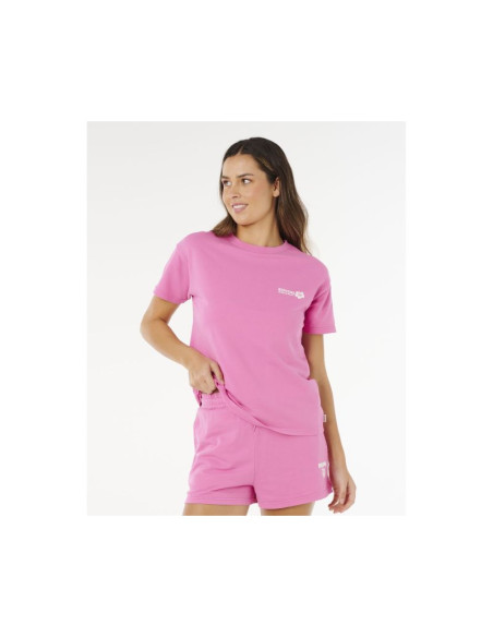Koszulka damska rip curl surf puff party pack relaxed różowa