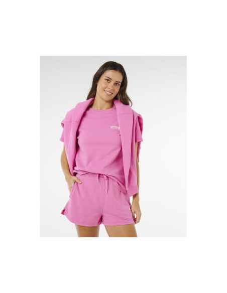 Koszulka damska rip curl surf puff party pack relaxed różowa