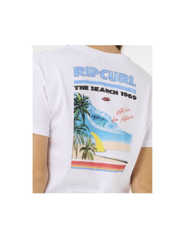 Koszulka damska rip curl hayley o crop tee biała