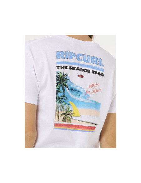 Koszulka damska rip curl hayley o crop tee biała