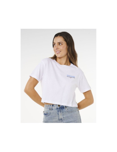 Koszulka damska rip curl hayley o crop tee biała