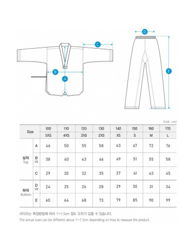 Dobok do taekwondo - standard (wt) | mooto