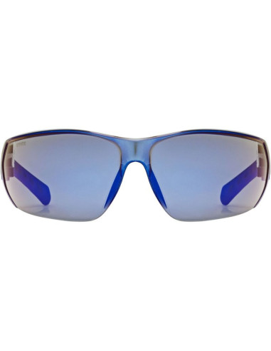 Okulary rowerowe uvex equate, black/blue matt/mirror blue