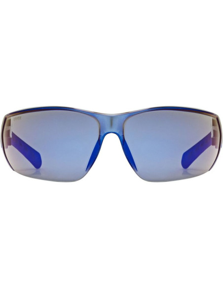 Okulary rowerowe uvex equate, black/blue matt/mirror blue
