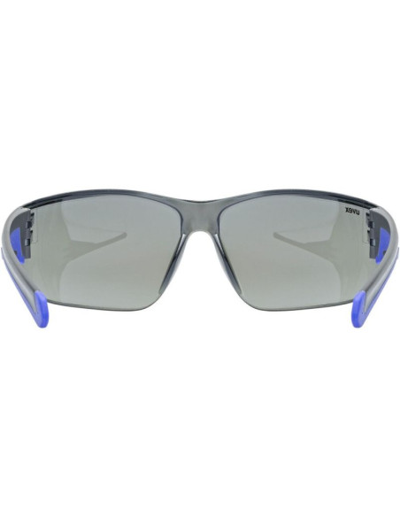 Okulary rowerowe uvex equate, black/blue matt/mirror blue