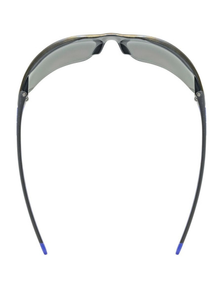 Okulary rowerowe uvex equate, black/blue matt/mirror blue