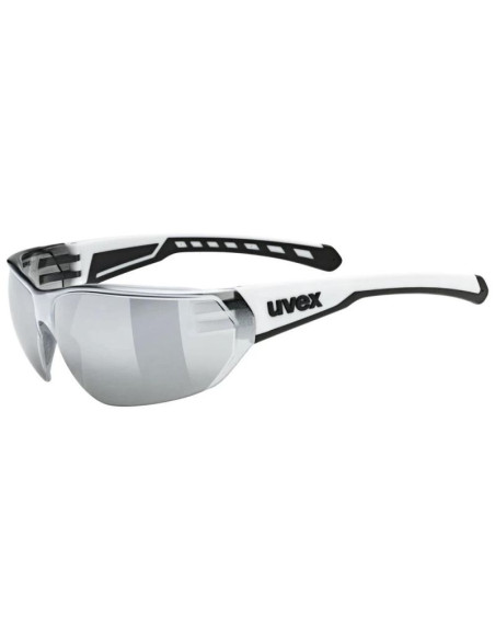 Okulary rowerowe uvex equate, white matt/mir.silver