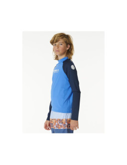 Lycra rip curl shock upf l/s-boy niebieski 2