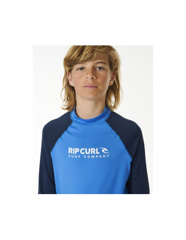Lycra rip curl shock upf l/s-boy niebieski