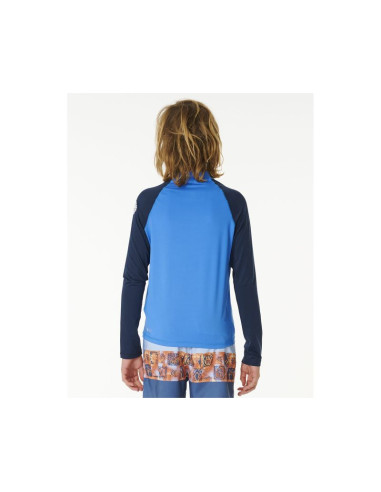 Lycra rip curl shock upf l/s-boy niebieski