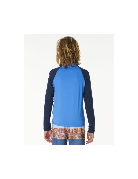 Lycra rip curl shock upf l/s-boy niebieski