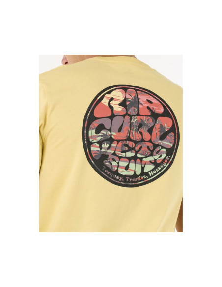 Koszulka rip curl wettie passage icon tee turkusowy
