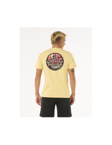 Koszulka rip curl wettie passage icon tee turkusowy