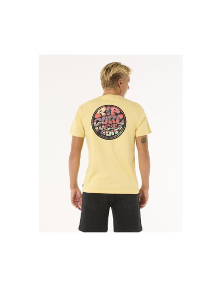 Koszulka rip curl wettie passage icon tee turkusowy